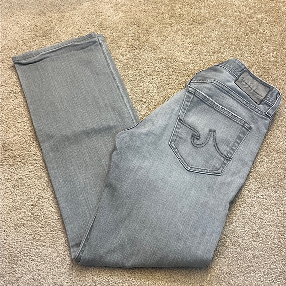 Ag Adriano Goldschmied Other - AG Adriano Goldschmied The Protege Straight Leg Light Gray Straight Jeans 30x34